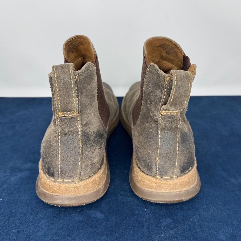 Born Brody Chelsea Boots Taupe Distressed Suede Ankle Chukka Size Men's 10.5 - Picture 7 of 12